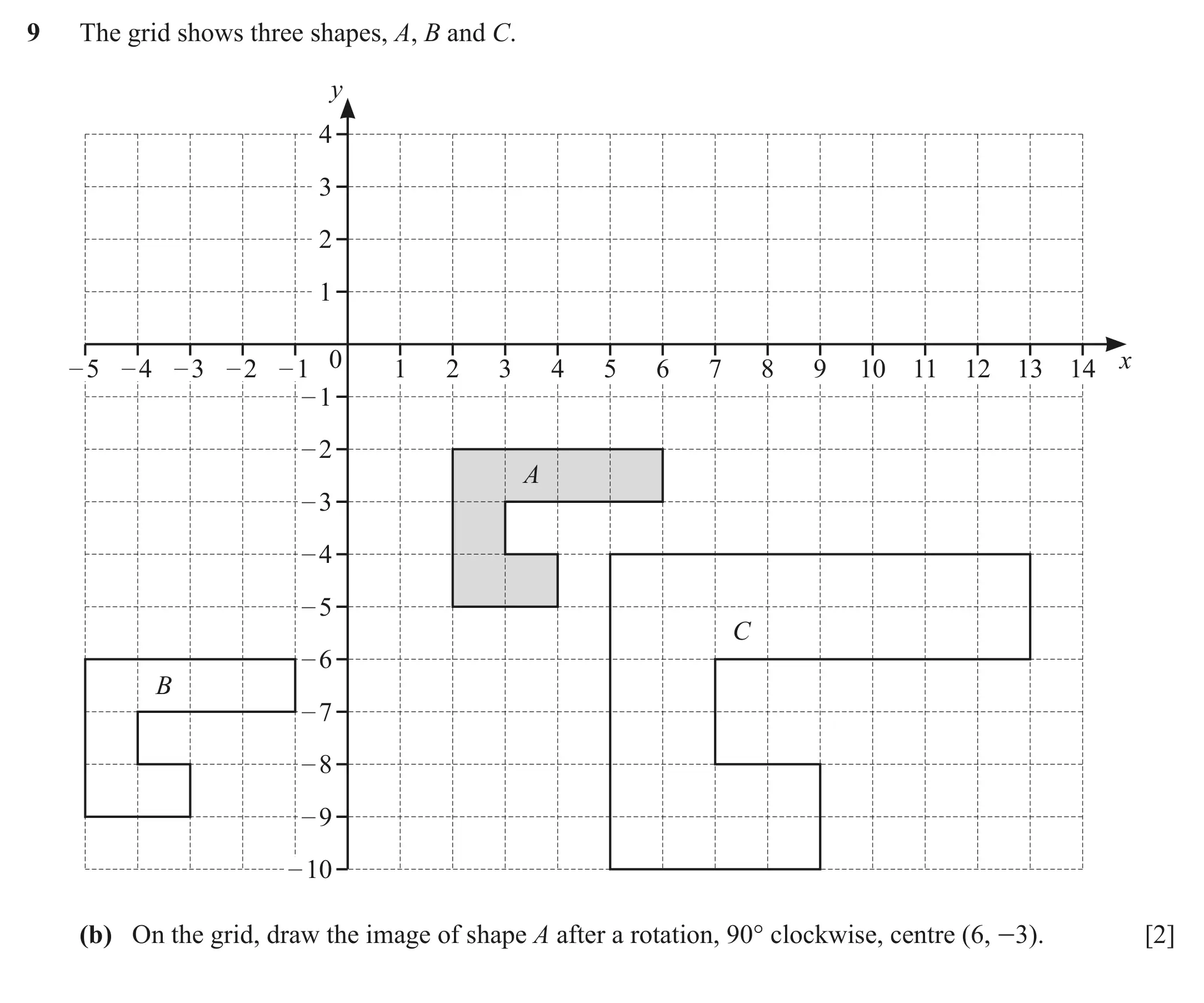 Question 9(b) - Cambridge IGCSE Maths Past Papers - Core Calculator June 2022 - Paper 32
