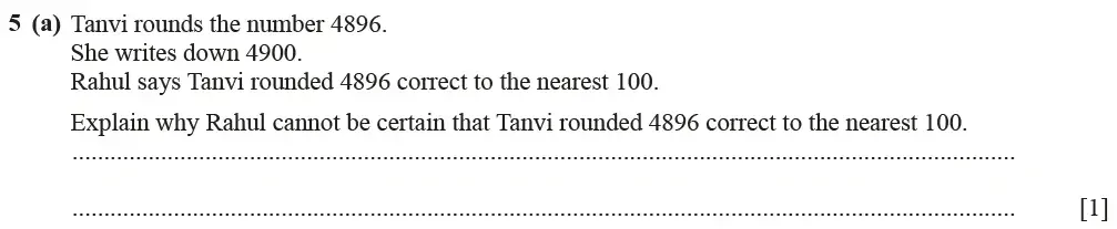 Question 05(a) - Cambridge IGCSE Maths Past Papers - Core Calculator March 2021 - Paper 1