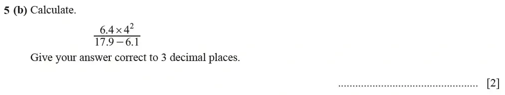 Question 05(b) - Cambridge IGCSE Maths Past Papers - Core Calculator March 2021 - Paper 1