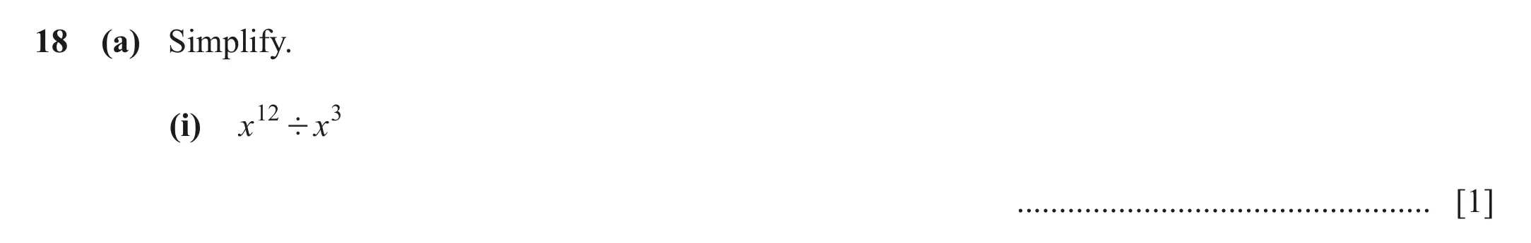 Question 18(a) (i) - Cambridge IGCSE Maths Past Papers - Core Calculator March 2021 - Paper 1