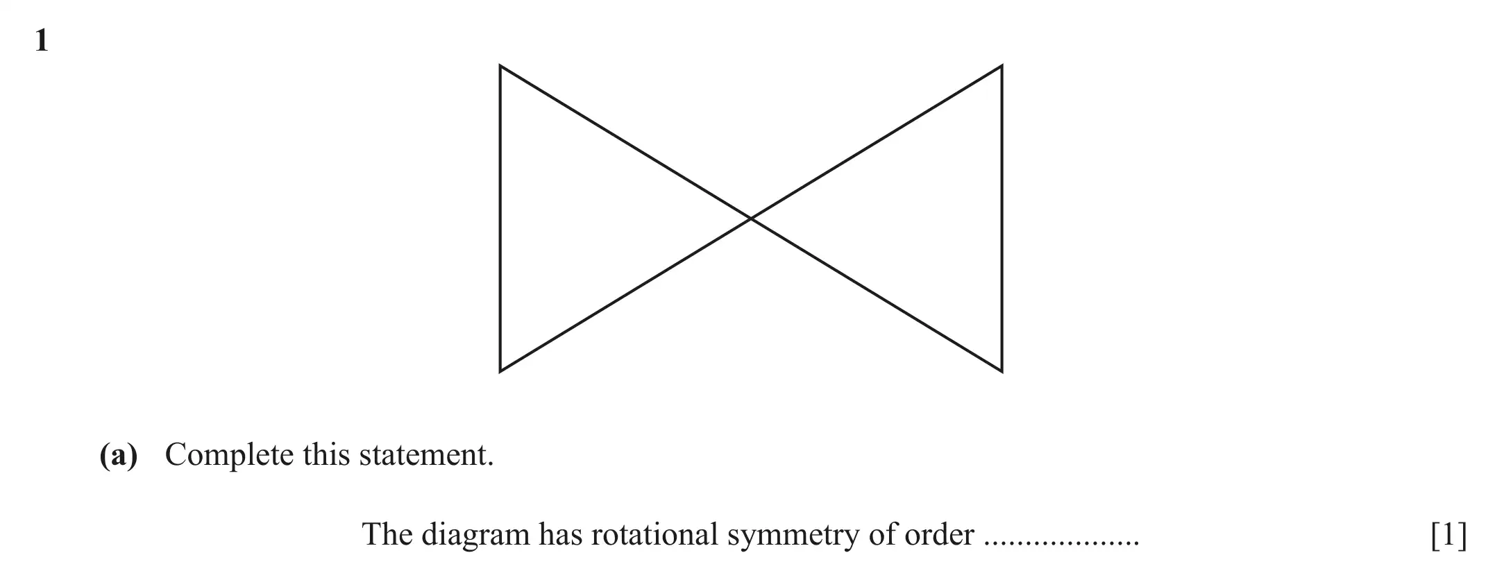 Question 1(a) - Cambridge IGCSE Maths Past Papers - Core Calculator March 2021 - Paper 1
