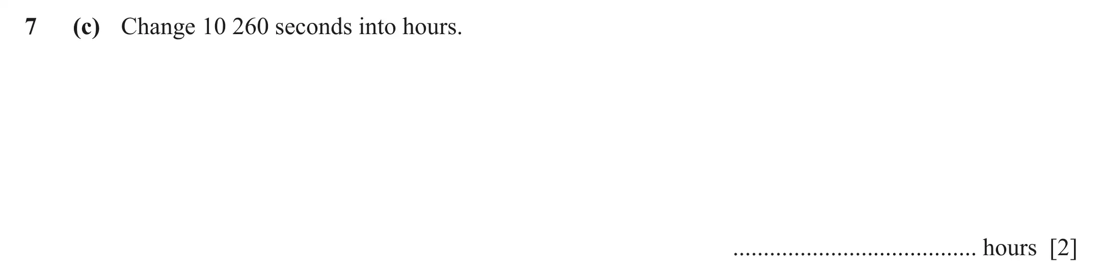 Question 7(c) - Cambridge IGCSE Maths Past Papers - Core Calculator March 2022 - Paper 1