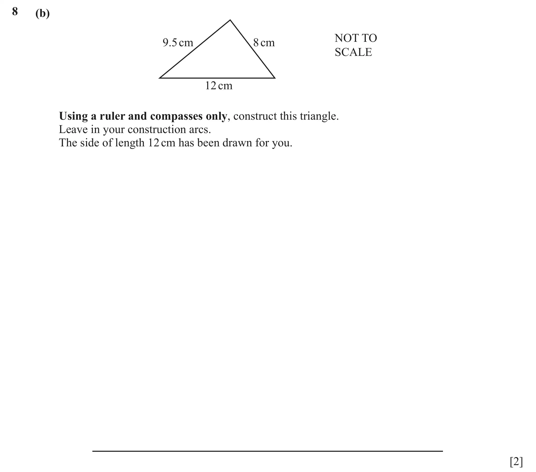 Question 8(b) - Cambridge IGCSE Maths Past Papers - Core Calculator March 2022 - Paper 1