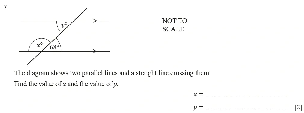 Question 07 - Cambridge IGCSE Maths Past Papers - Core Calculator June 2022 - Paper 11