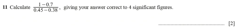 Question 11 - Cambridge IGCSE Maths Past Papers - Core Calculator June 2022 - Paper 11