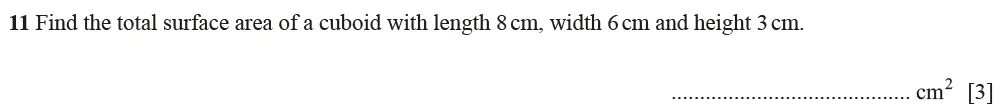 Question 11 - Cambridge IGCSE Maths Past Papers - Core Calculator June 2022 - Paper 12