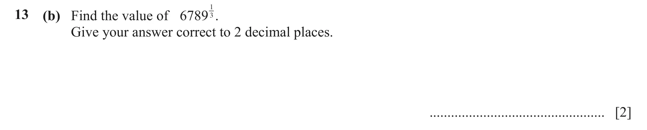 Question 13(b) - Cambridge IGCSE Maths Past Papers - Core Calculator June 2022 - Paper 12