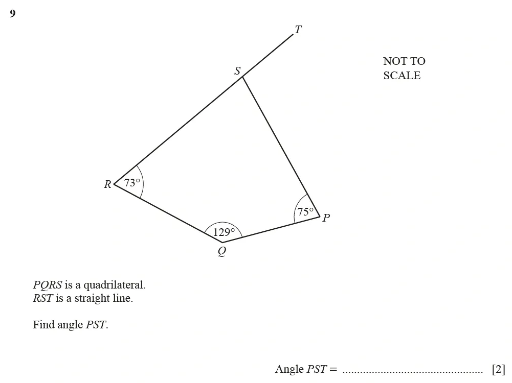 Question 09 - Cambridge IGCSE Maths Past Papers - Core Calculator June 2022 - Paper 13