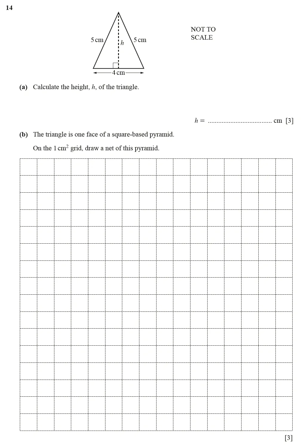 Question 14(a, b) - Cambridge IGCSE Maths Past Papers - Core Calculator June 2022 - Paper 13