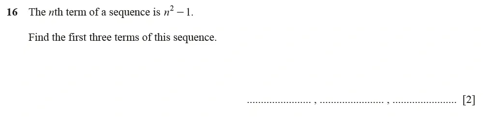 Question 16 - Cambridge IGCSE Maths Past Papers - Core Calculator June 2022 - Paper 13