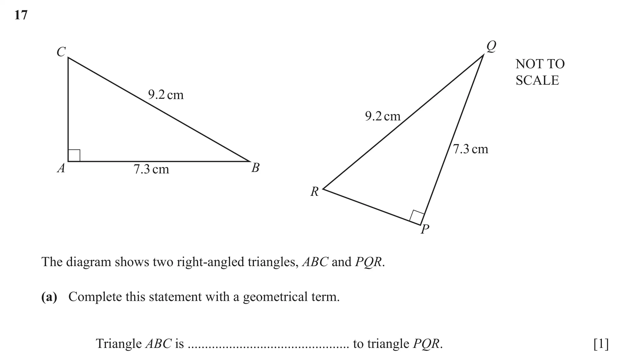 Question 17(a) - Cambridge IGCSE Maths Past Papers - Core Calculator June 2022 - Paper 13