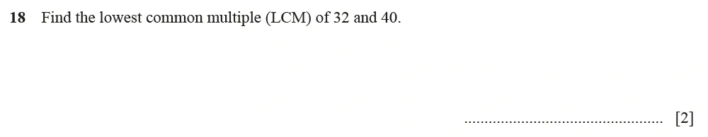 Question 18 - Cambridge IGCSE Maths Past Papers - Core Calculator June 2022 - Paper 13