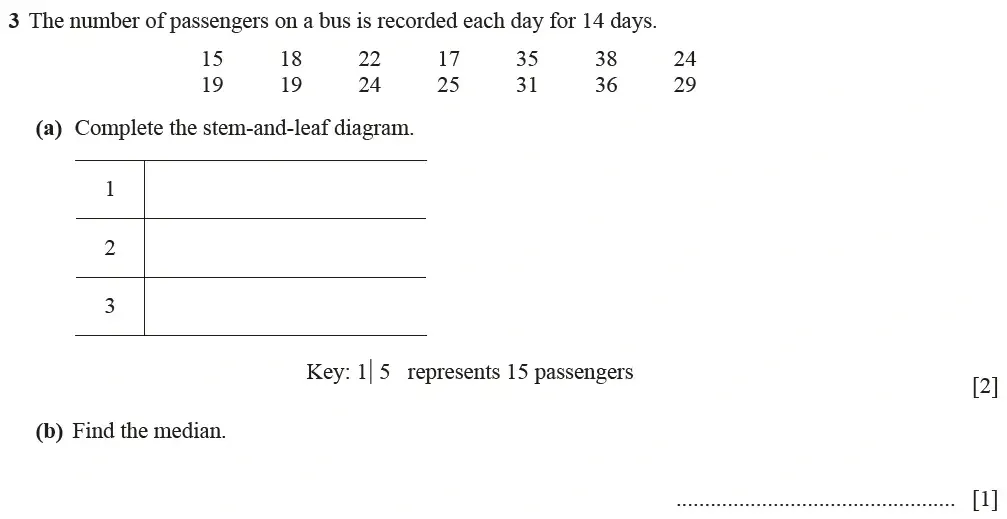 Question 03(a,b) - Cambridge IGCSE Maths Past Papers - Extended Calculator March 2021 - Paper 2