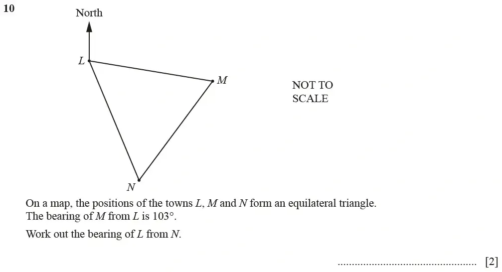 Question 10 - Cambridge IGCSE Maths Past Papers - Extended Calculator March 2021 - Paper 2