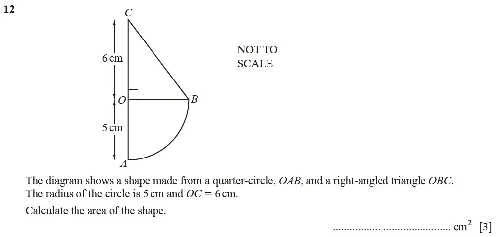 Question 12 - Cambridge IGCSE Maths Past Papers - Extended Calculator March 2021 - Paper 2