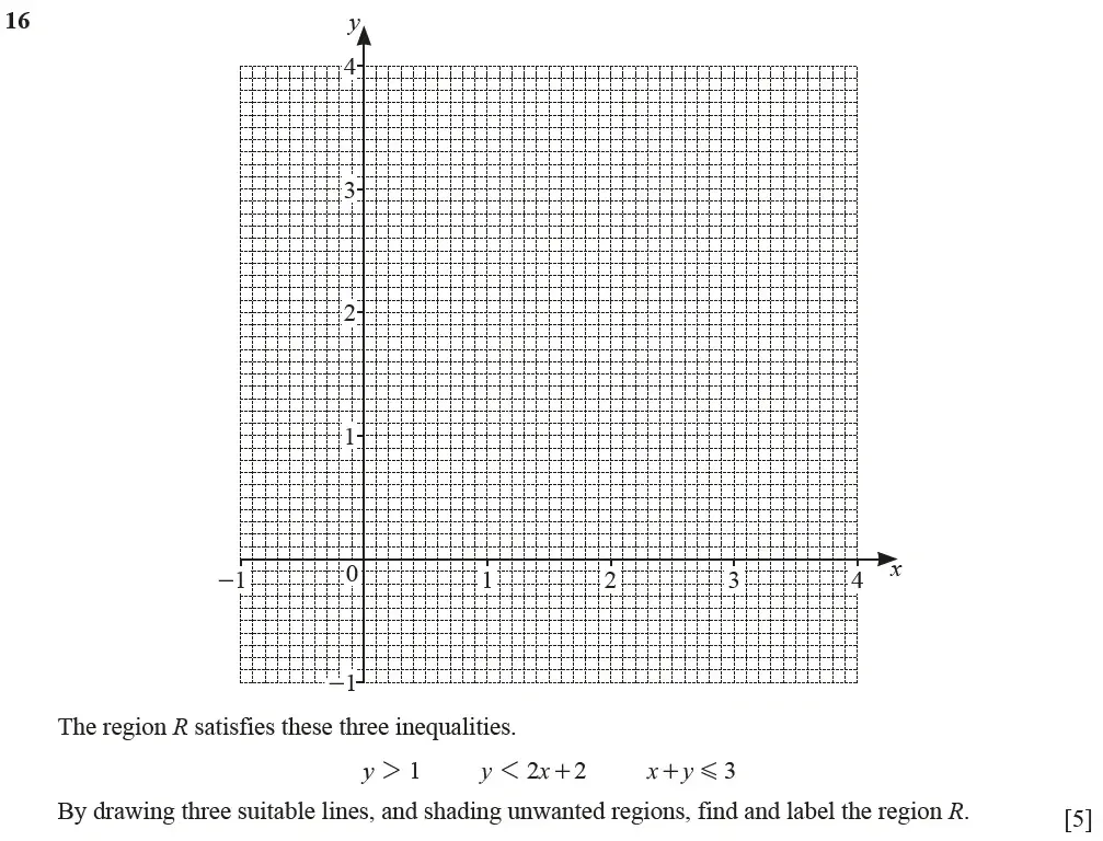 Question 16 - Cambridge IGCSE Maths Past Papers - Extended Calculator March 2021 - Paper 2
