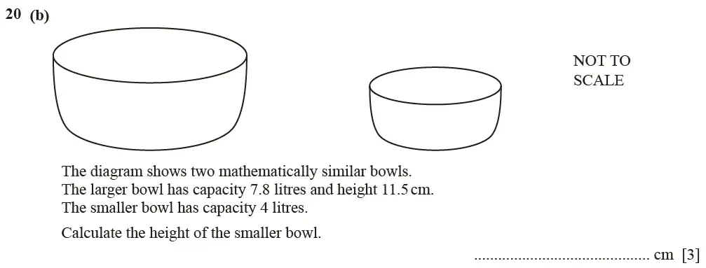 Question 20(b) - Cambridge IGCSE Maths Past Papers - Extended Calculator March 2021 - Paper 2