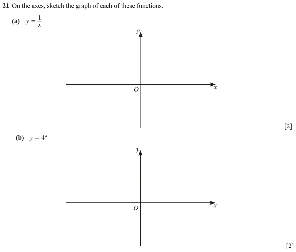 Question 21(a,b) - Cambridge IGCSE Maths Past Papers - Extended Calculator March 2021 - Paper 2