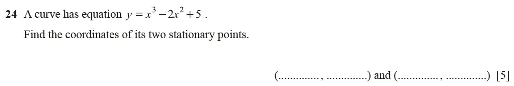 Question 24 - Cambridge IGCSE Maths Past Papers - Extended Calculator March 2021 - Paper 2