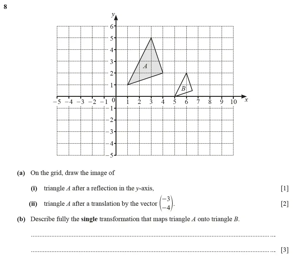 Question 08(a,b) - Cambridge IGCSE Maths Past Papers - Extended Calculator March 2022 - Paper 2