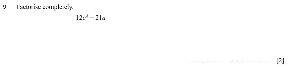 Question 09 - Cambridge IGCSE Maths Past Papers - Extended Calculator March 2022 - Paper 2