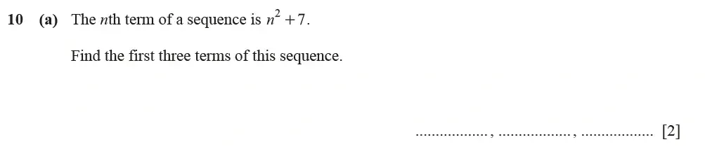 Question 10(a) - Cambridge IGCSE Maths Past Papers - Extended Calculator March 2022 - Paper 2