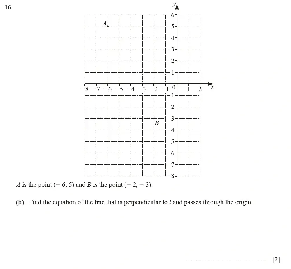 Question 16(b) - Cambridge IGCSE Maths Past Papers - Extended Calculator March 2022 - Paper 2