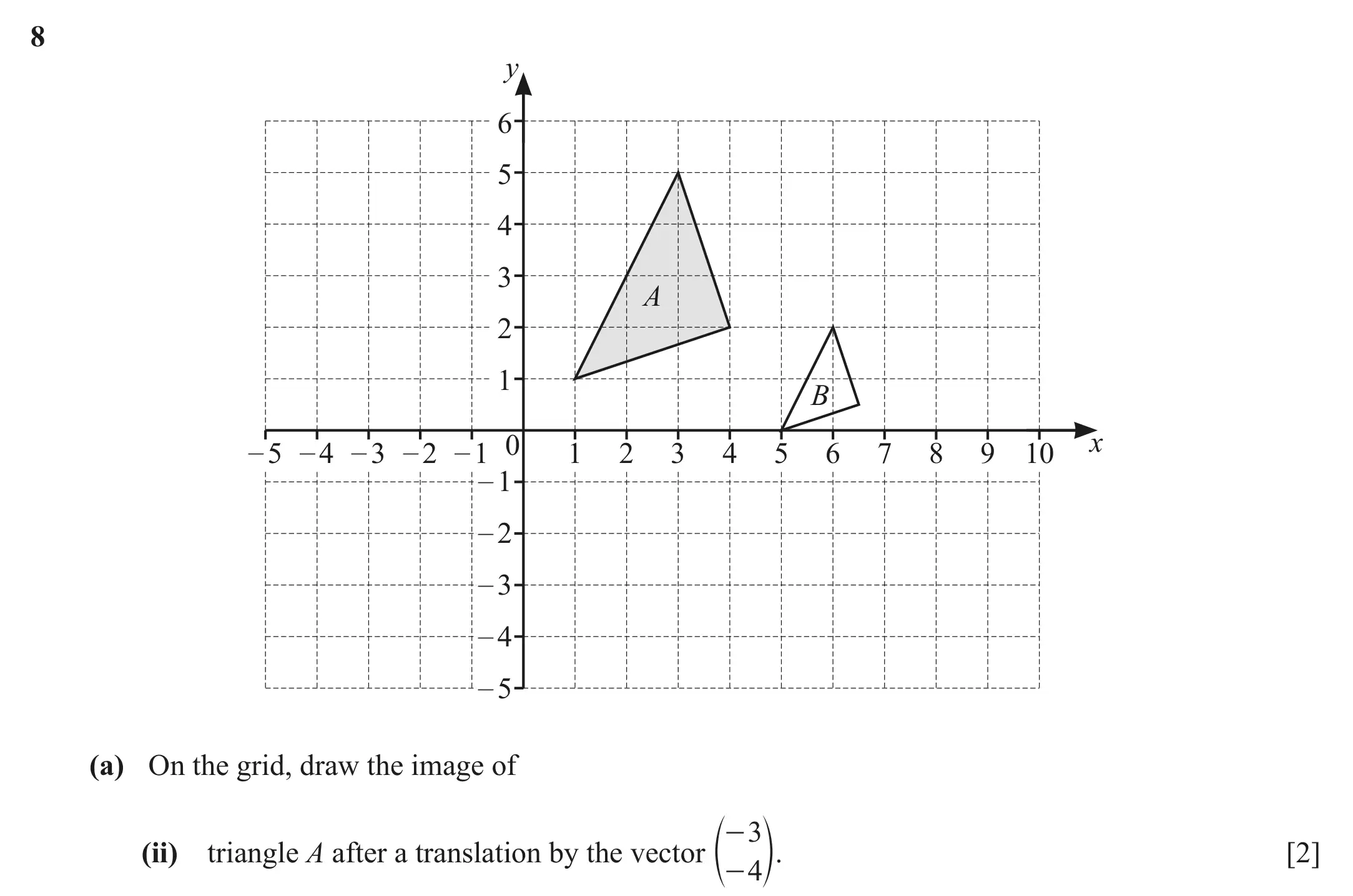 Question 8(a)(ii) - Cambridge IGCSE Maths Past Papers - Extended Calculator March 2022 - Paper 2