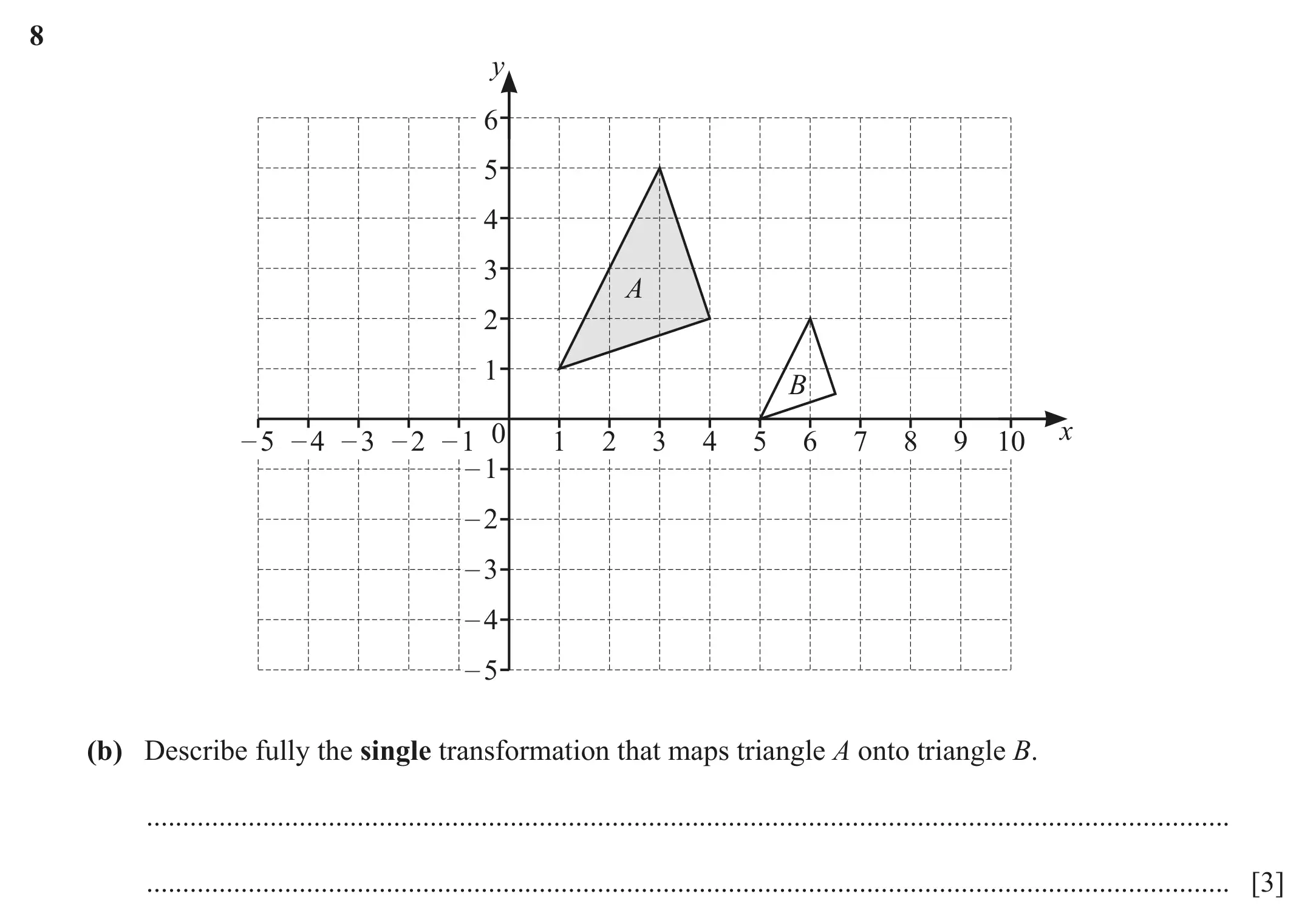 Question 8(b) - Cambridge IGCSE Maths Past Papers - Extended Calculator March 2022 - Paper 2
