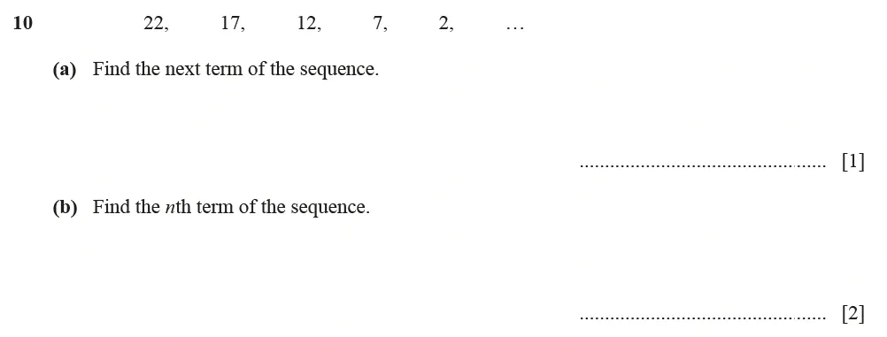 Question 10 - Cambridge IGCSE Maths Past Papers - Extended Calculator June 2022 - Paper 21