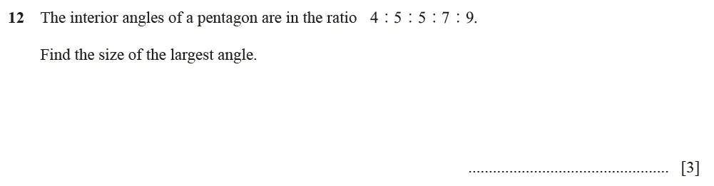 Question 12 - Cambridge IGCSE Maths Past Papers - Extended Calculator June 2022 - Paper 21