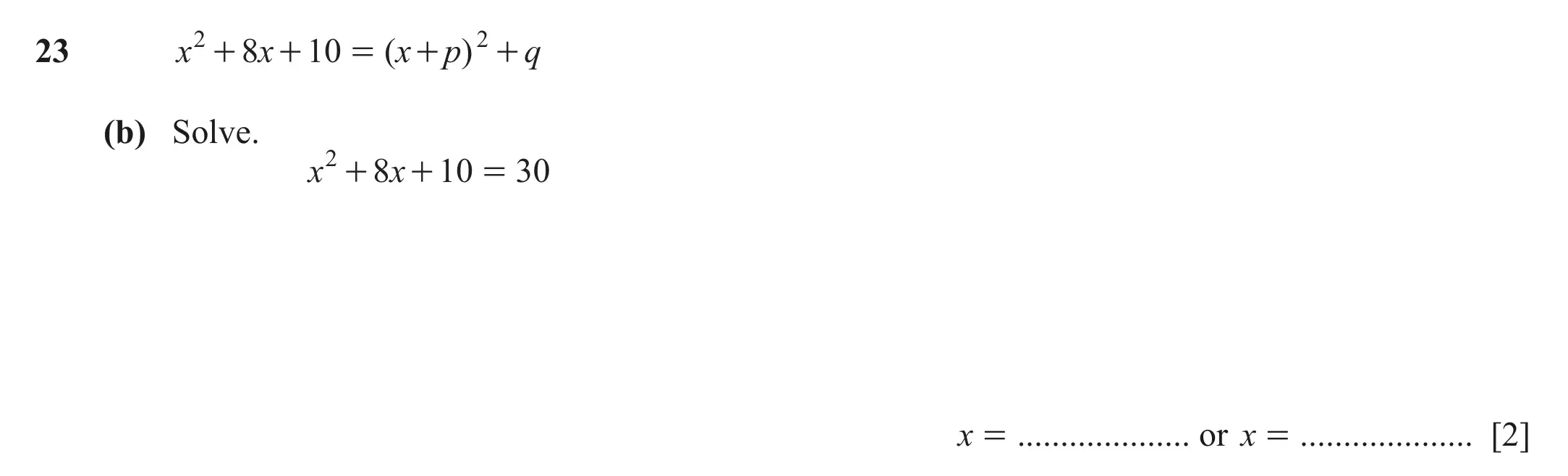 Question 23(b) - Cambridge IGCSE Maths Past Papers - Extended Calculator June 2022 - Paper 21