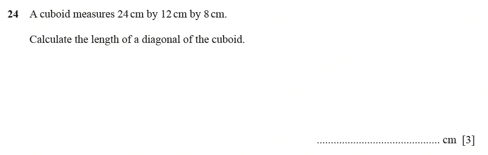 Question 24 - Cambridge IGCSE Maths Past Papers - Extended Calculator June 2022 - Paper 21