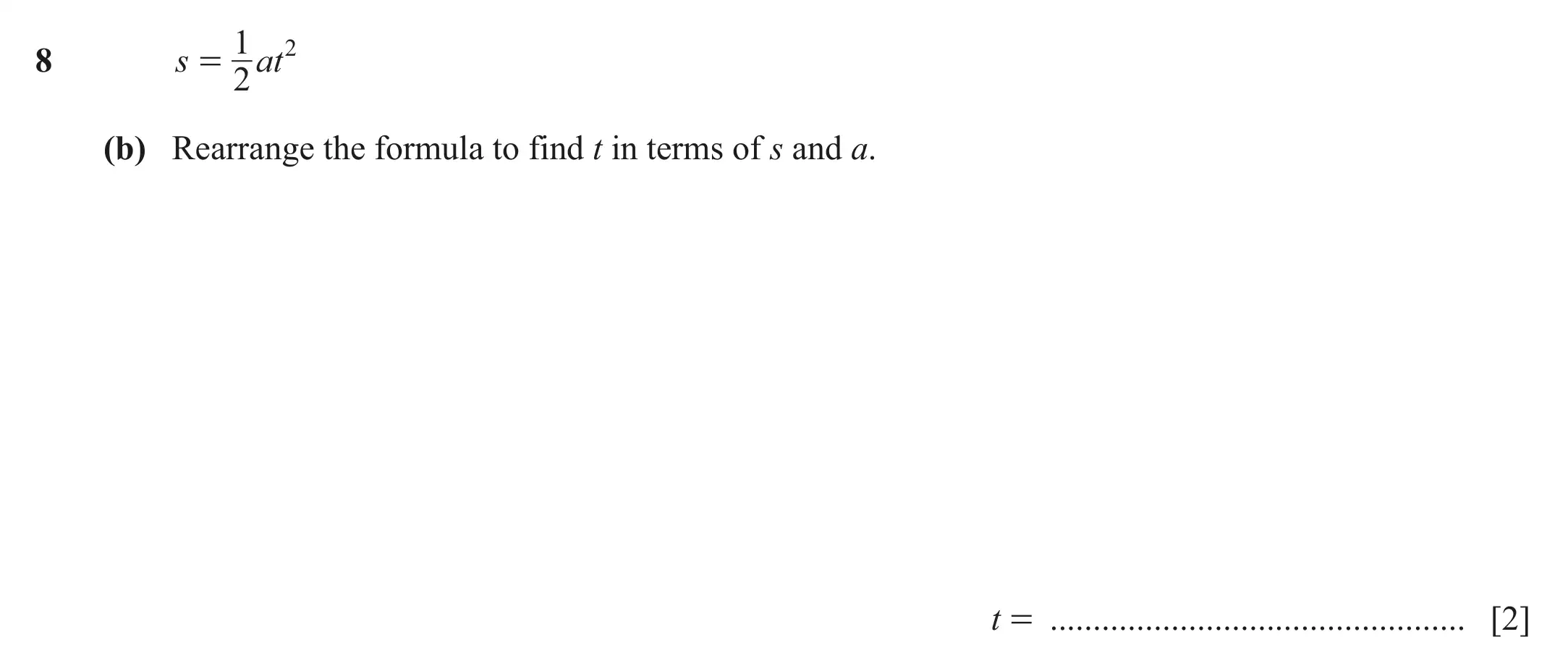 Question 8(b) - Cambridge IGCSE Maths Past Papers - Extended Calculator June 2022 - Paper 21