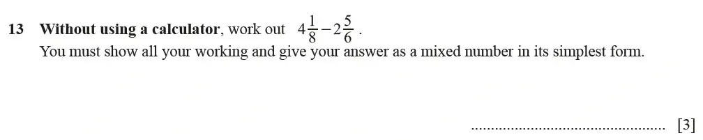 Question 13 - Cambridge IGCSE Maths Past Papers - Extended Calculator June 2022 - Paper 22
