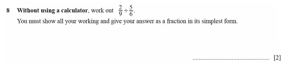 Question 08 - Cambridge IGCSE Maths Past Papers - Extended Calculator June 2022 - Paper 23