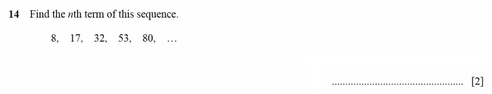 Question 14 - Cambridge IGCSE Maths Past Papers - Extended Calculator June 2022 - Paper 23