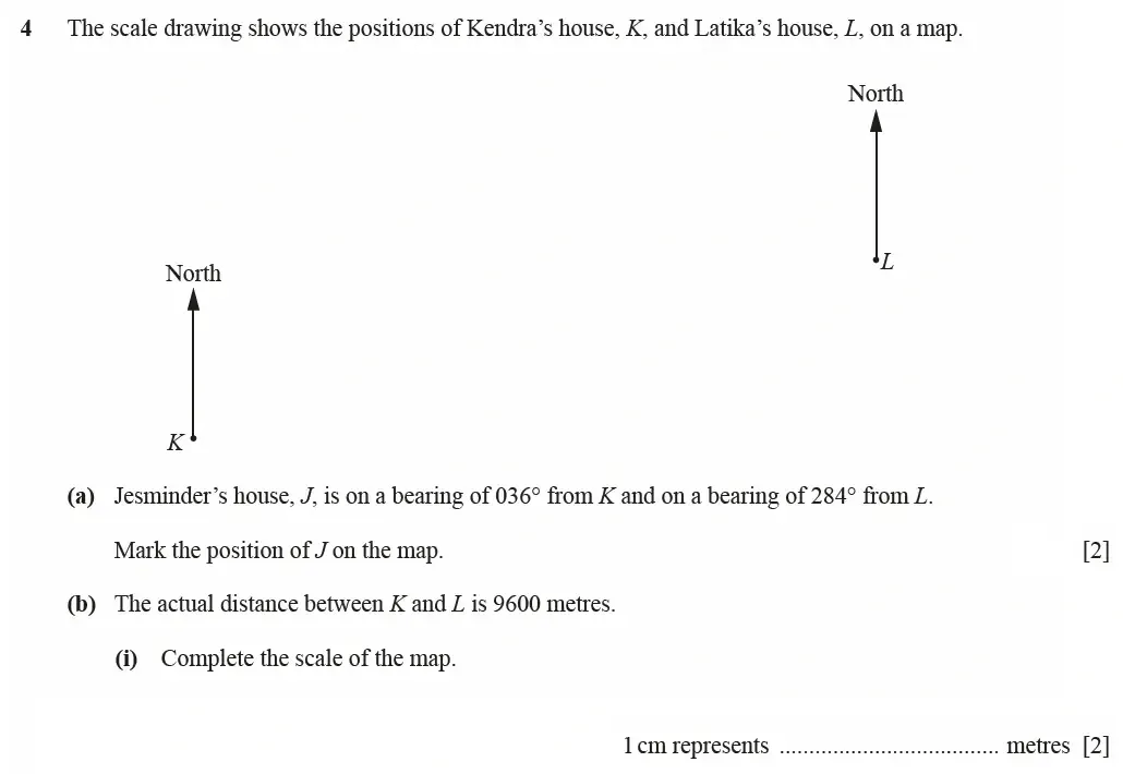 Question 04(a)(b)(i) - Cambridge IGCSE Maths Past Papers - Core Calculator March 2021 - Paper 3