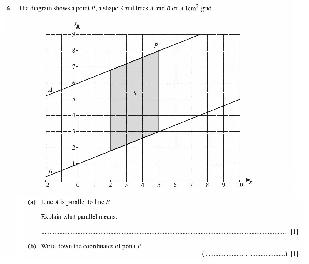 Question 06(a,b) - Cambridge IGCSE Maths Past Papers - Core Calculator March 2021 - Paper 3