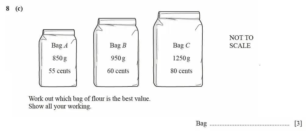 Question 08(c) - Cambridge IGCSE Maths Past Papers - Core Calculator March 2021 - Paper 3