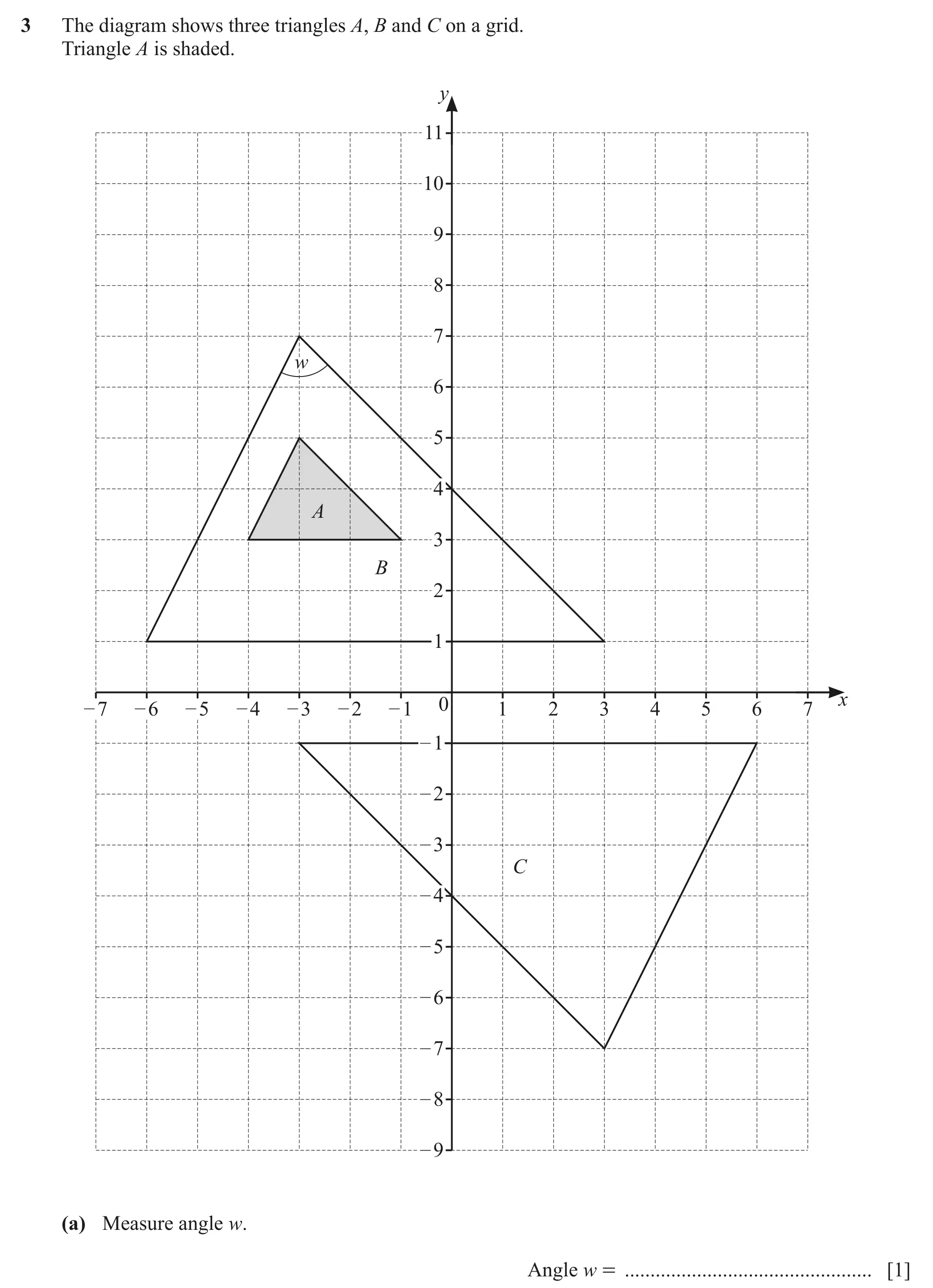 Question 3(a) - Cambridge IGCSE Maths Past Papers - Core Calculator March 2021 - Paper 3
