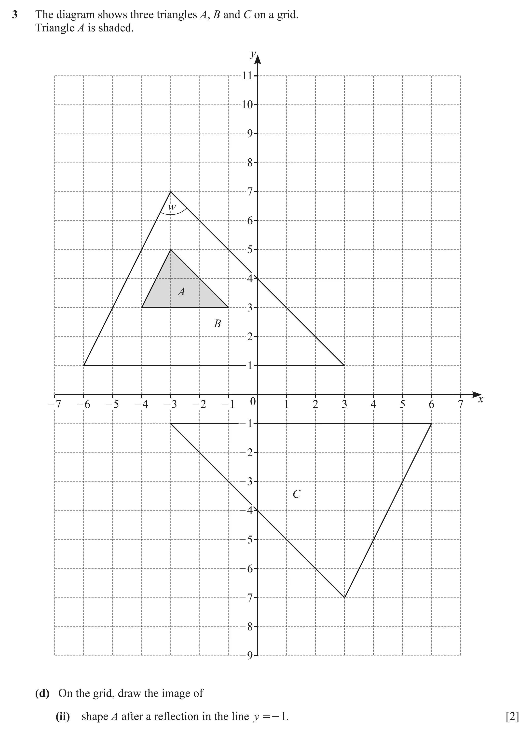 Question 3 (d) (ii) - Cambridge IGCSE Maths Past Papers - Core Calculator March 2021 - Paper 3