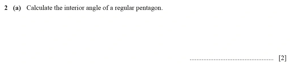 Question 02(a) - Cambridge IGCSE Maths Past Papers - Core Calculator March 2022 - Paper 3