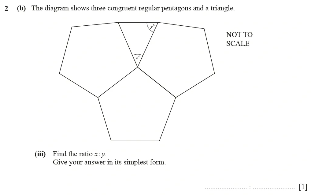 Question 02(b)(iii) - Cambridge IGCSE Maths Past Papers - Core Calculator March 2022 - Paper 3