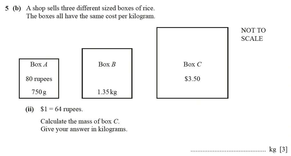 Question 05(b)(ii) - Cambridge IGCSE Maths Past Papers - Core Calculator March 2022 - Paper 3