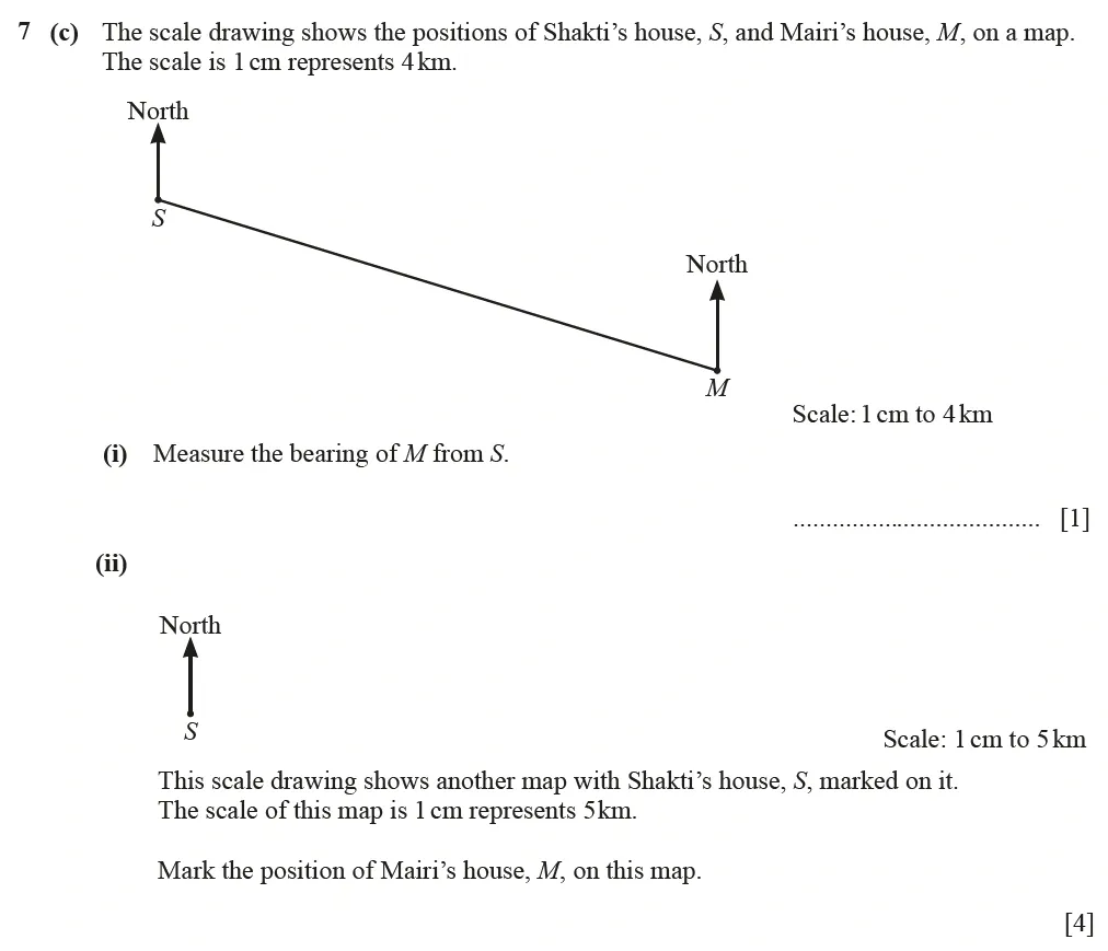 Question 07(c) - Cambridge IGCSE Maths Past Papers - Core Calculator March 2022 - Paper 3