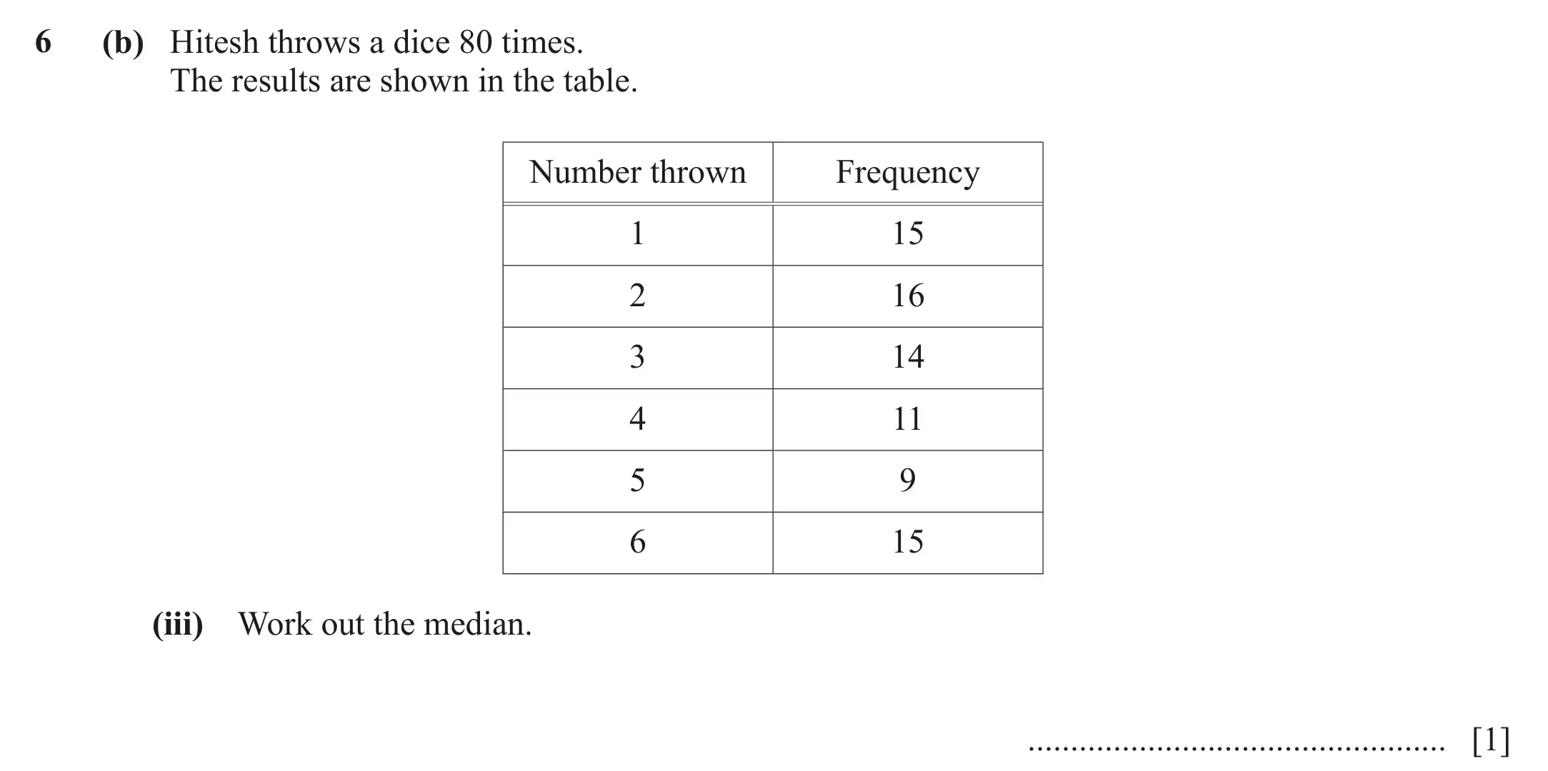 Question 6(b)(iii) - Cambridge IGCSE Maths Past Papers - Core Calculator March 2022 - Paper 3