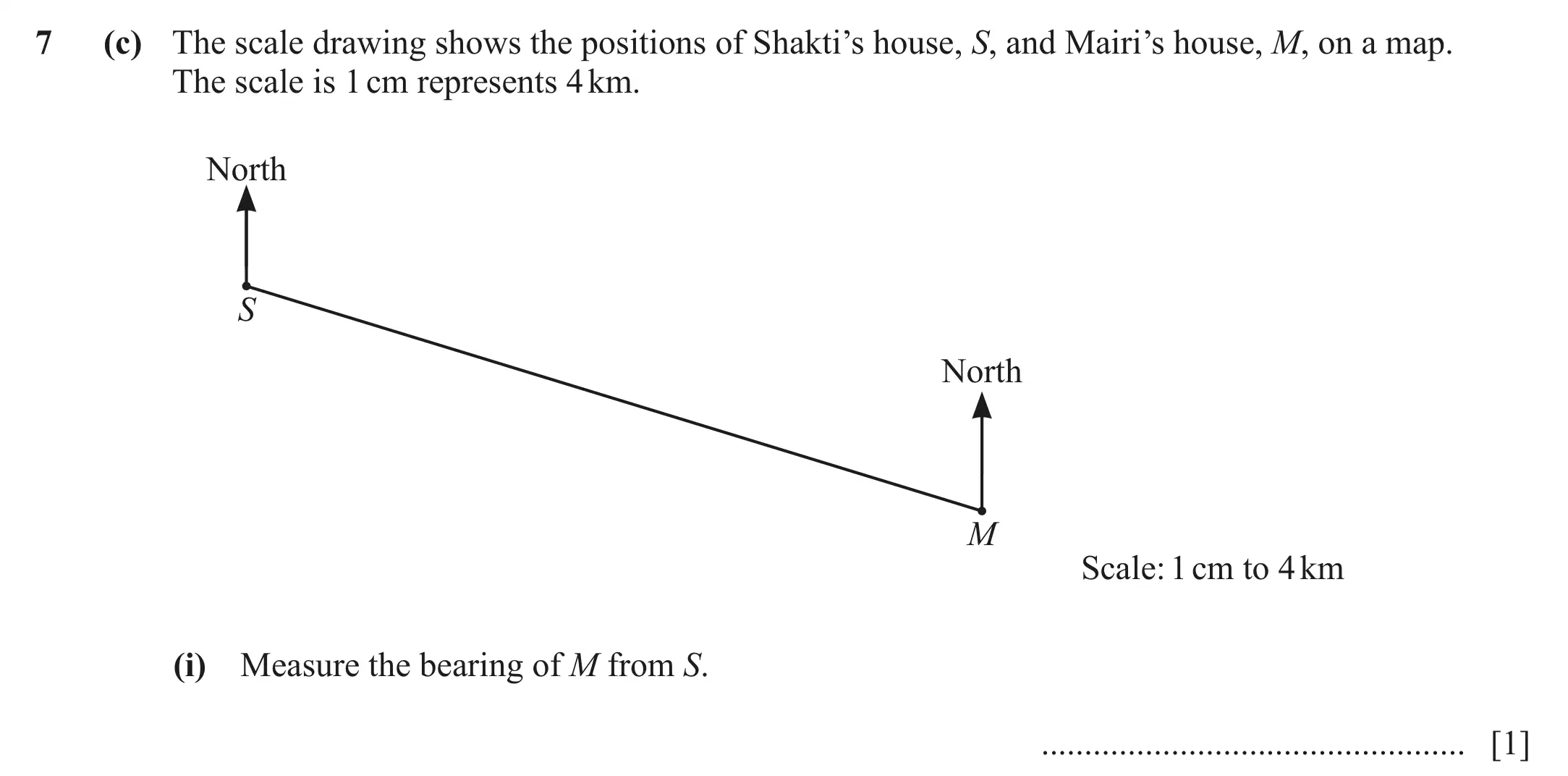 Question 7(c)(i) - Cambridge IGCSE Maths Past Papers - Core Calculator March 2022 - Paper 3