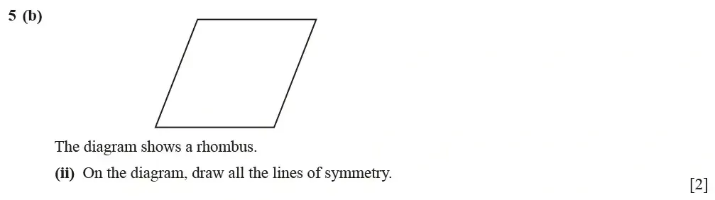 Question 05(b)(ii) - Cambridge IGCSE Maths Past Papers - Core Calculator June 2022 - Paper 31
