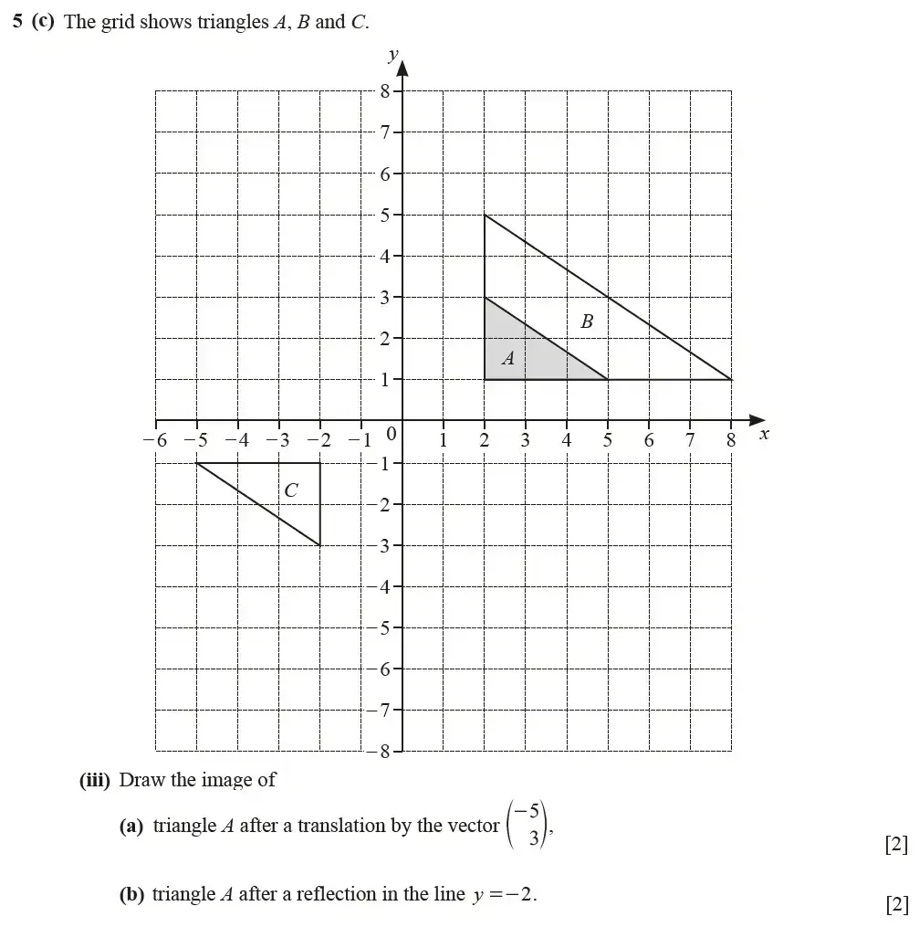 Question 05(c)(iii) - Cambridge IGCSE Maths Past Papers - Core Calculator June 2022 - Paper 31